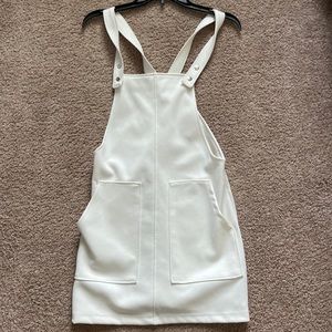 White Forever 21 Overall Dress